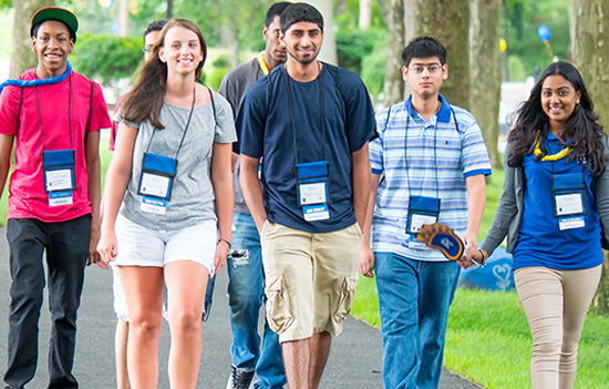 Group of students at Long Island campus