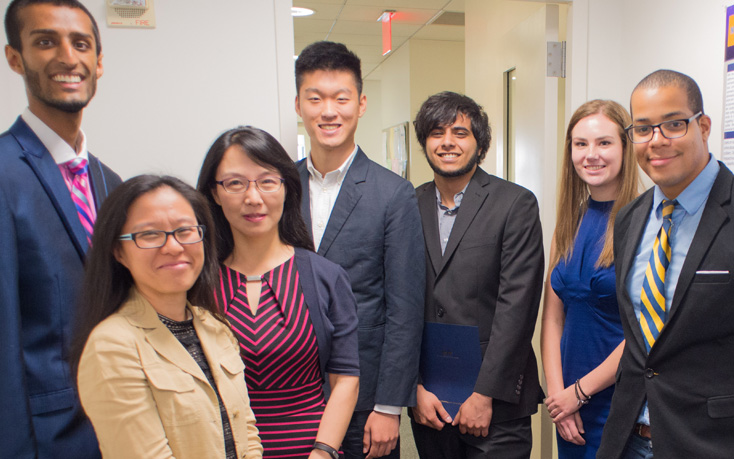 Group of NYIT Graduate Students Posing