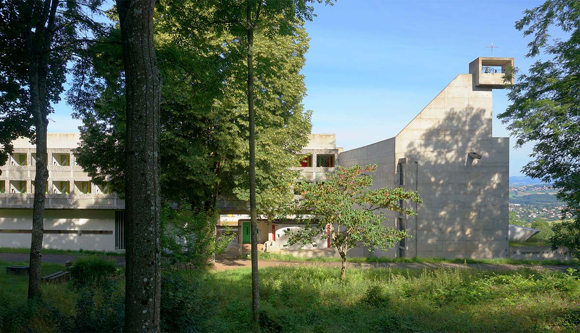 Le Corbusier’s Couvent de La Tourette – East Facade.