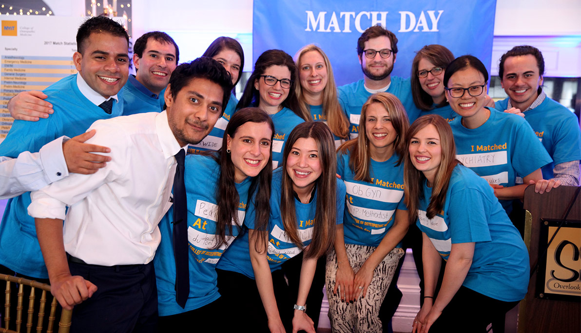 NYITCOM students at Match Day.