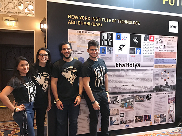 NYIT-Abu Dhabi interior design student team.