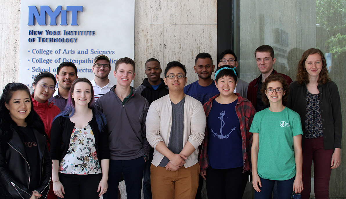 Students in the REU program.