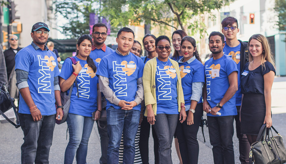 NYIT students at Orientation in Vancouver.