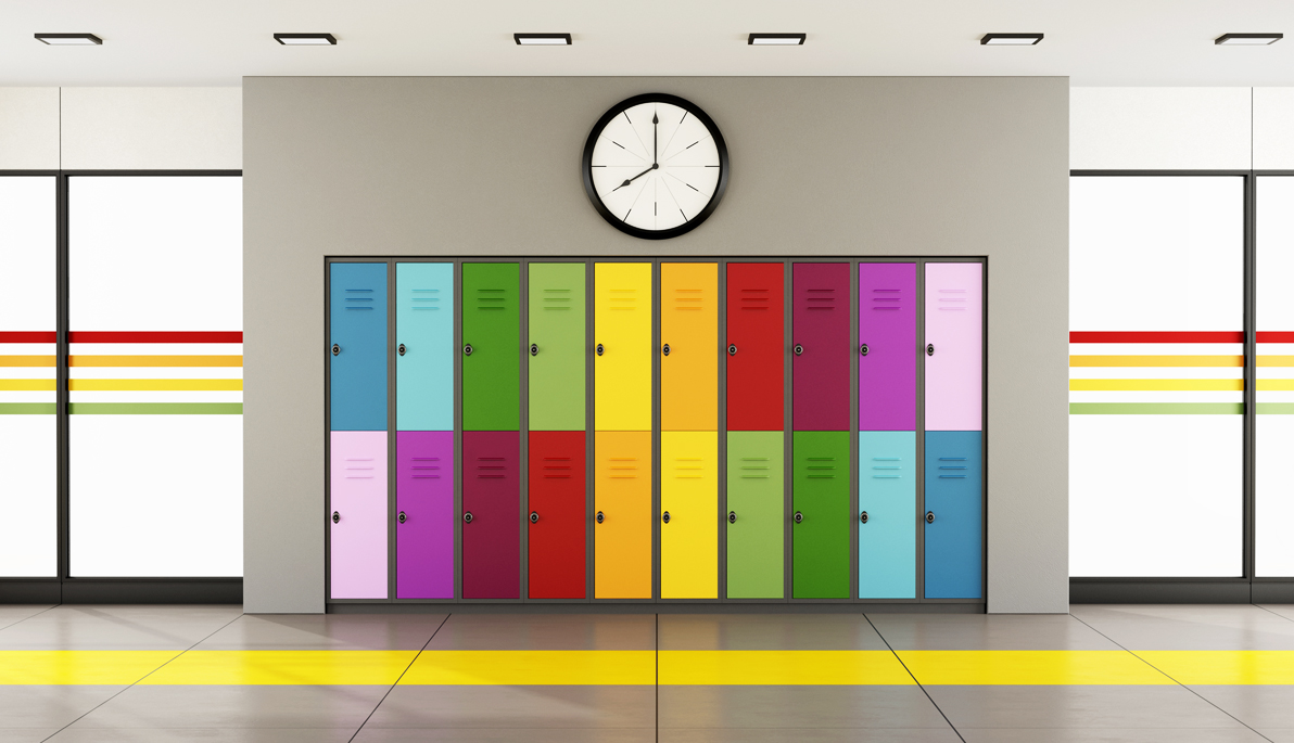 Colorful lockers