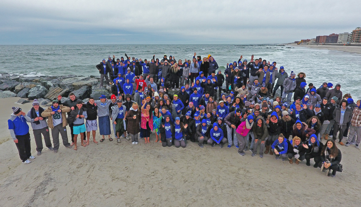 NYIT student-athletes at the Polar Bear Plunge. NYIT student-athletes at the Polar Bear Plunge.