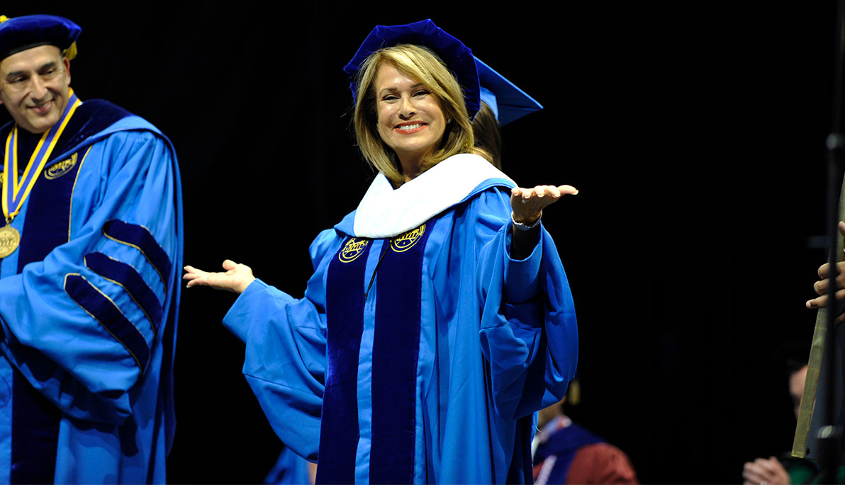 NYIT alumna Carol Silva at Commencement.