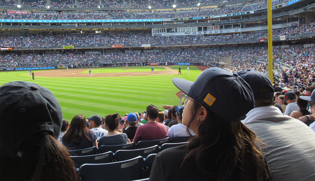 NYIT students at Yankee Stadium