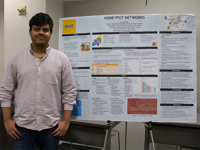 NYIT student Ishan Mehta