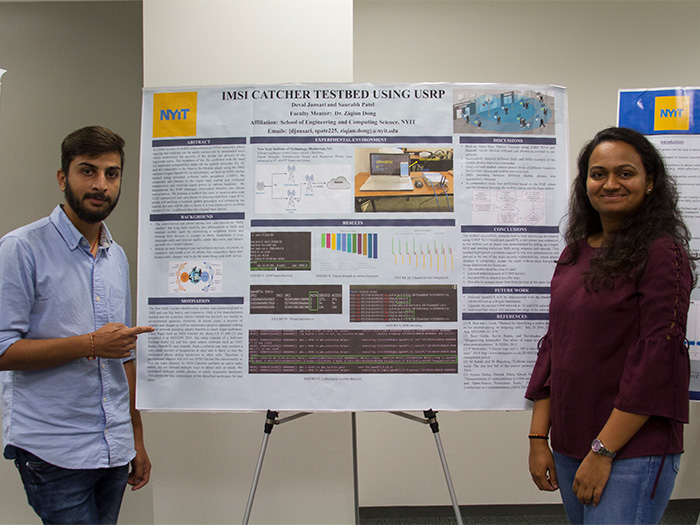 NYIT students Saurabh Patel and Deval Jansari