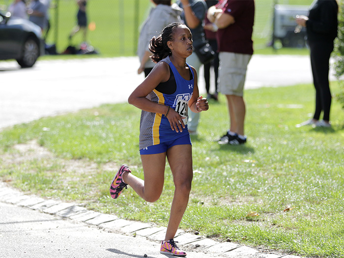 NYIT cross country team member Irene Chepleting