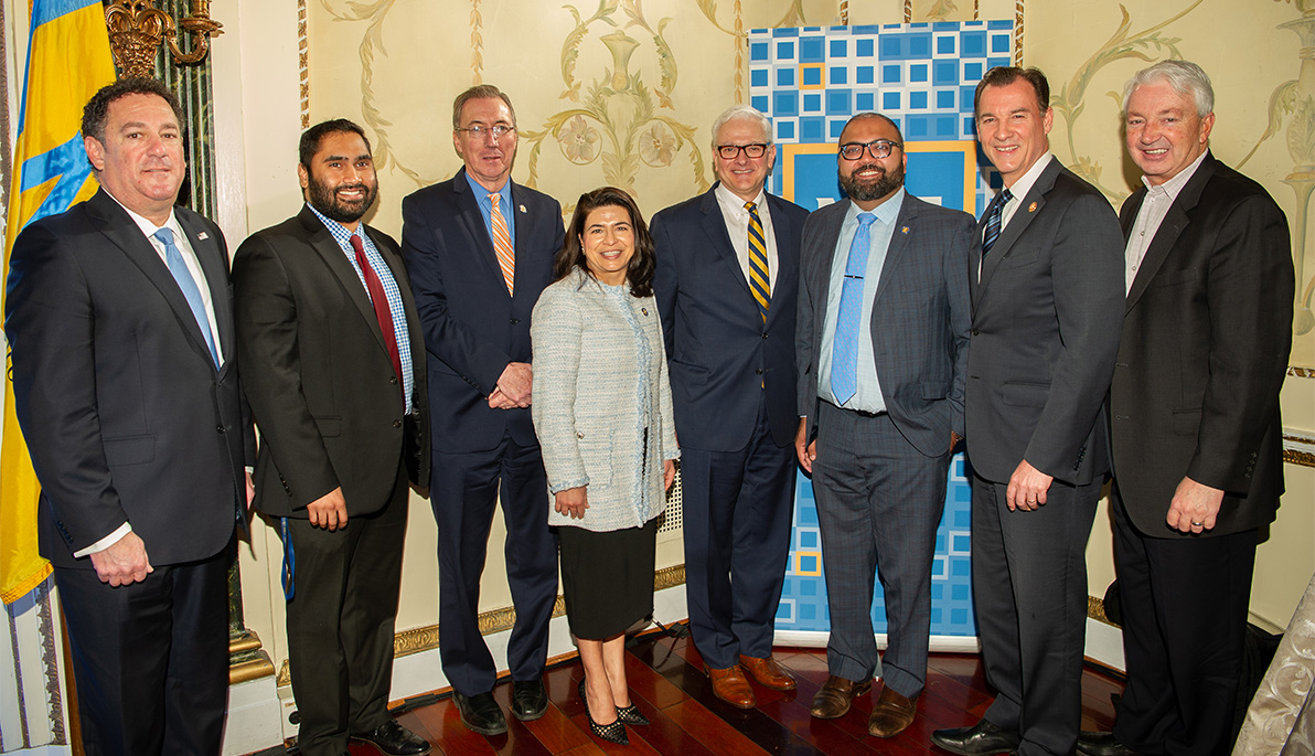 President Hank Foley with government and public sector officials.