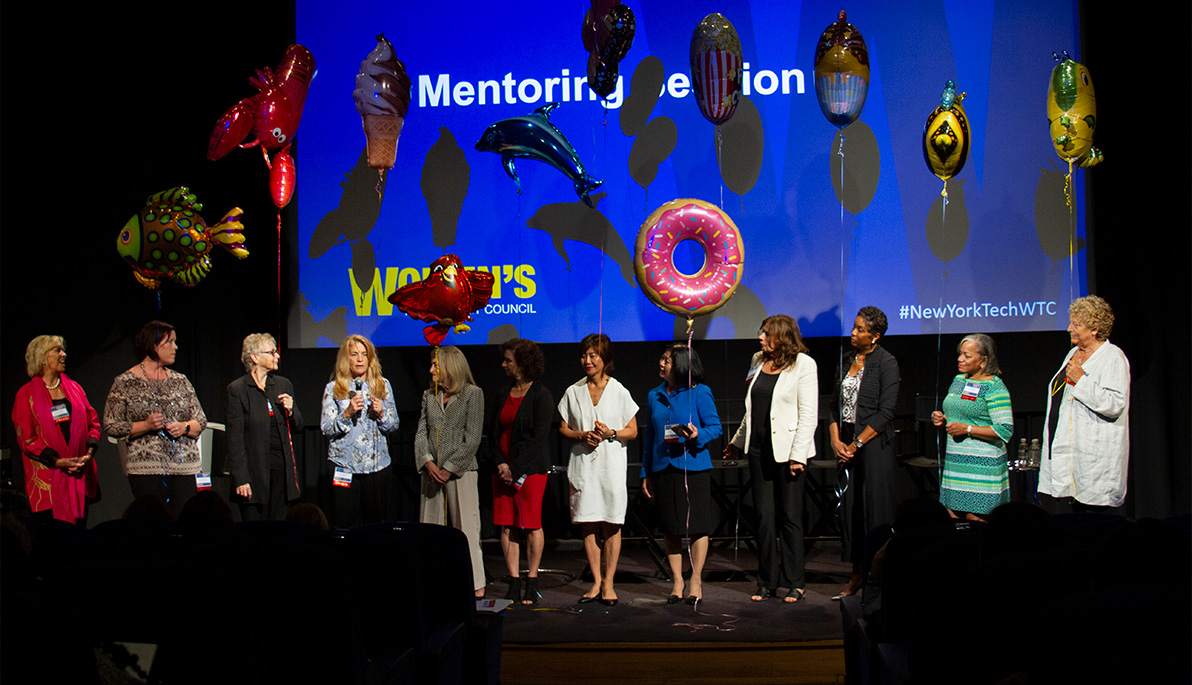 Pictured: Barbara Colwell, Emily Irving, Regan McCarthy, Laurie Cantileno-Lillis, Judith Abrams, Galina Datskovsky, Younghee Kim