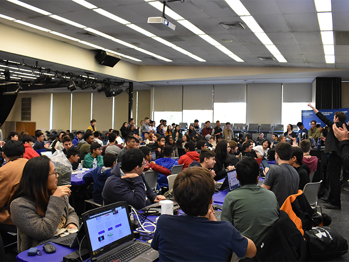 HighSchoolersAtHackathon."