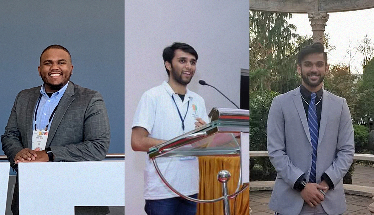 Composite photo of the three new SGA leaders. Composite photo of the three new SGA leaders.