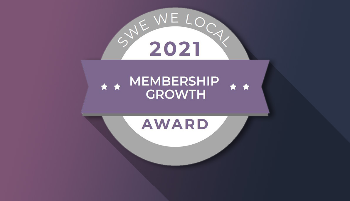 Society of Women Engineers Membership Growth Award logo Society of Women Engineers Membership Growth Award logo