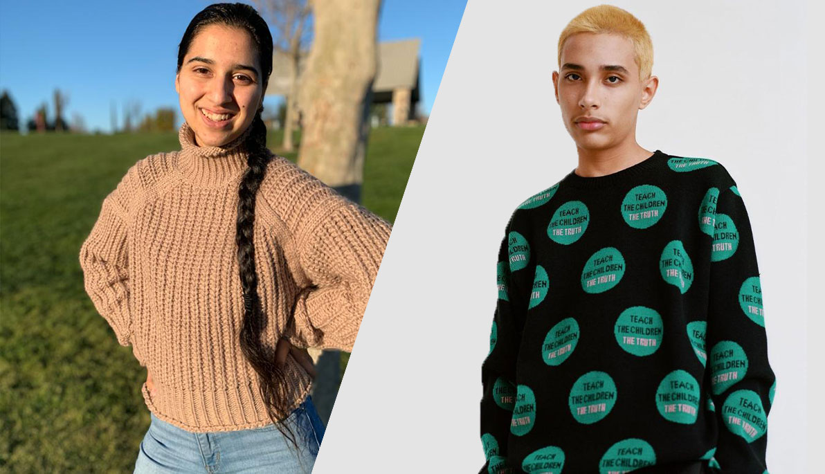 New York Tech students Harminderjeet Kaur and Antonio Perez