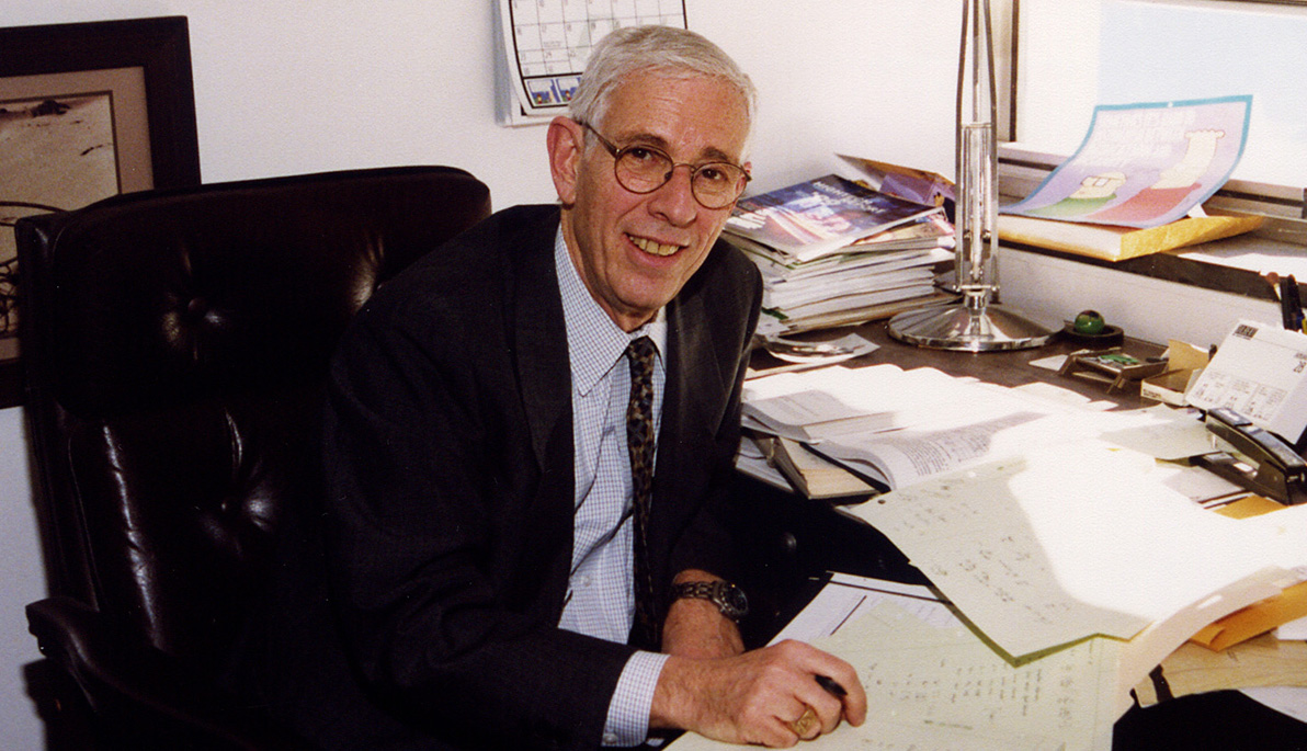 Herb Fox at his desk Herb Fox at his desk