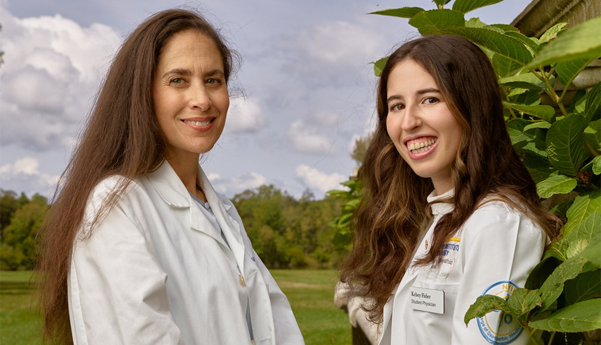 two doctors in lab coats