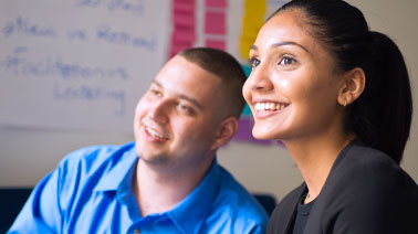 Students enjoy listening to lecture