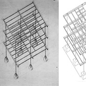  Aluminaire House Reconstruction: Structural frame historic frey image and current condition, Campani and Schwartng Architects