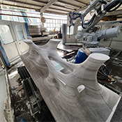  Coral Table Fabrication Process Robot, Marmomac Exhiition 2019, Dustin White 