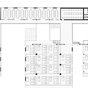  The program of this building in Caguas, Puerto Rico included a community indoor market that could transform into an evacuation center with first aid medical response during storm scenarios. Zeynep Kurt (student), Associate Professor Farzana Gandhi (faculty); ARCH 402, B.Arch Program, Spring 2018