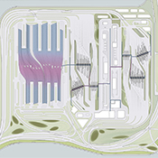  Hong Kong-Zhuhai-Macau Bridge - Hong Kong Boundary Crossing Facility, Hong Kong, 2010OCEAN CN: Tom Verebes, Gao Yan, Rochana Chaugule, Matei Denes, Shaju Nanukuttan, Duo Ning, Praneet Verma