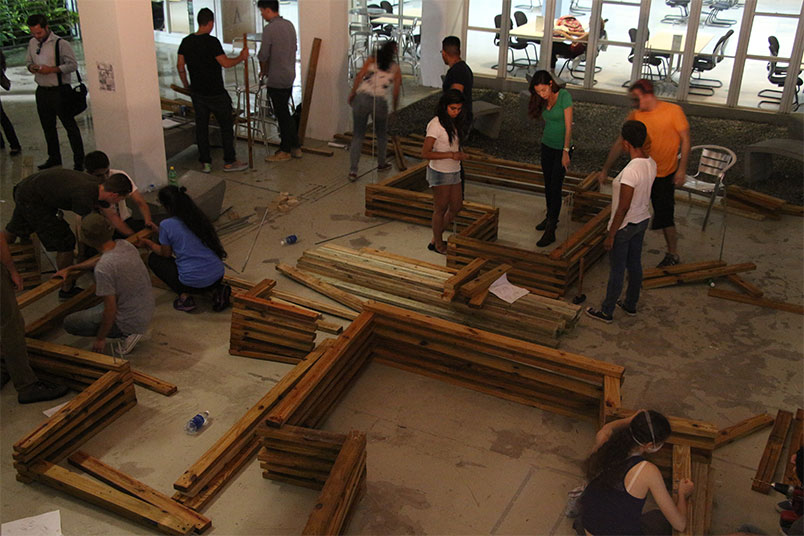 The design comprising wooden beams can be replicated along the entire length of Flamenco Beach's contour as a way to spur interest in larger tourism improvement projects.