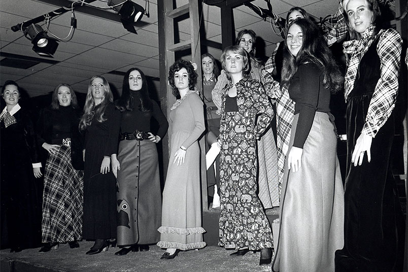 <strong>Throwback Thursday</strong> In 1971, the NYIT Women's Association hosted a fashion show on campus that featured day and evening wear styles.