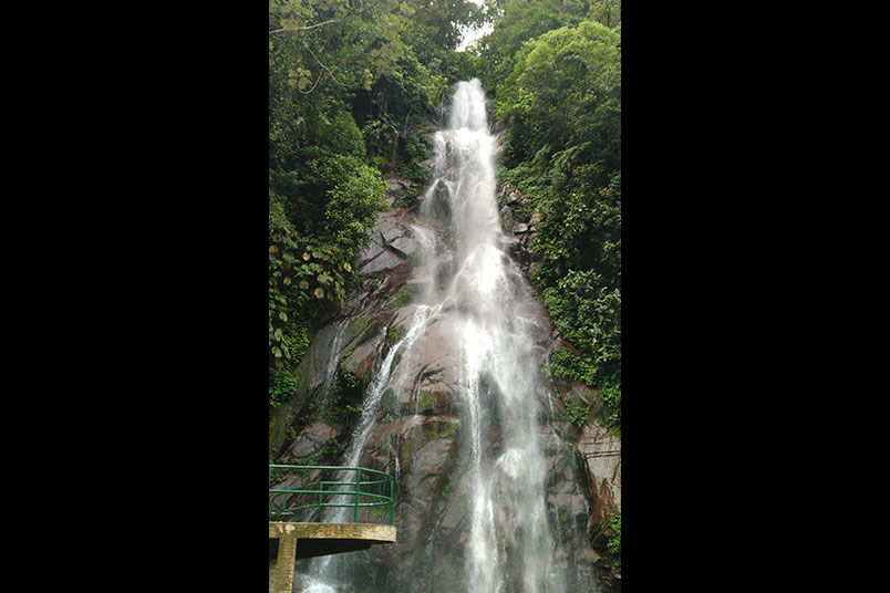 Waterfalls in the foothills of the Andes. The headwaters of the Ucayali River flow downstream to become the Amazon River. Photo by Patrick Quio Valdivia