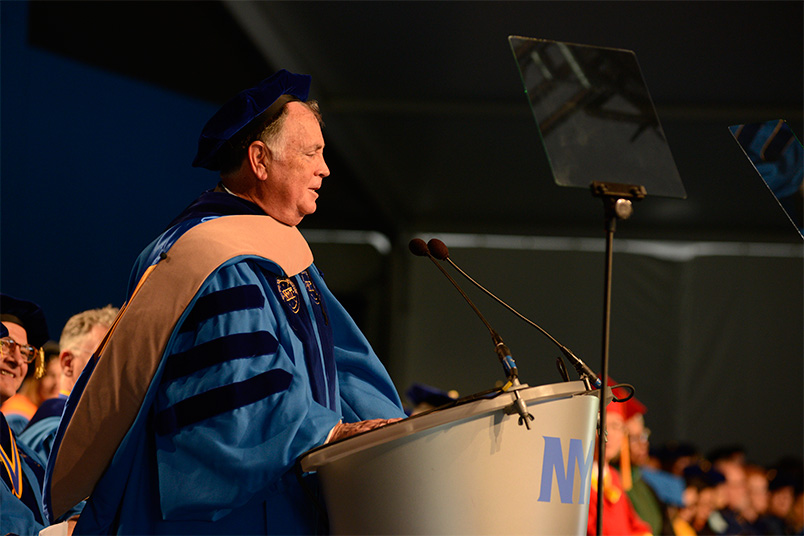 Honorary degree recipient,  Richard J. Daly (B.S. ’74)