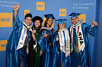 Members of the Class of 2017: Alvaro Olmedo, Andrea LaRosa, Farcia Soares, Erica Brandt, and Raiyan Islam.