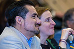 From left: Gerardo Velazquez, professor of architecture and head of strategic partnerships at the IBERO, and Mariam Bujalil from the department of design at the IBERO.