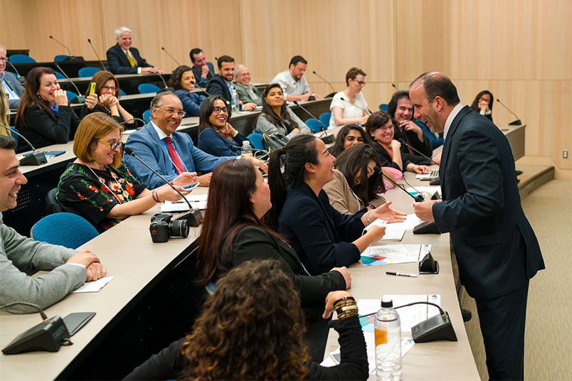 Associate Professor Robert Koenig presents “An NYIT Tradition: Creating Student Leaders with Core Values, Character, and Principles for Life”