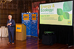 NYIT President Hank Foley welcomed conference participants.