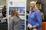 Liz Uzzo (B.P.S. ’85, M.S. ’95) (right) and Megan P. O’Grady (B.Arch. ’13) (left) are just two of the NYIT graduates who work at H2M.