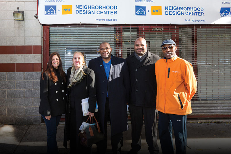 Amy Bravo, Manhattan Borough President Gale Brewer, Malcolm A. Punter, Deputy Borough