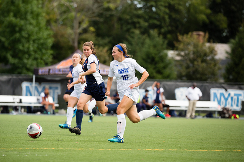 NYIT women’s soccer also played that day. They beat Lincoln (Pa.) 9-0.