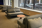 A campus lounge at 16 W. 61st St. on the New York City campus