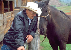 Dayton Hyde with Horse